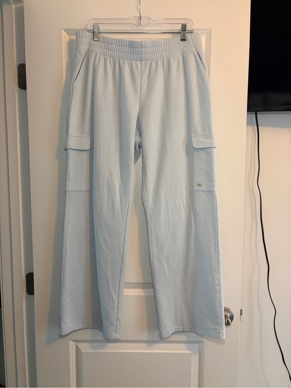 Lilly Pulitzer | Light Blue Cargo Loose Fit Lounge pants Sweatpants